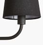 Ansel 34&quot; Chandelier, Fabric Shades