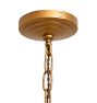 Vintage Art Deco Slipper Shade Chandelier with Central Bowl