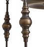 Vintage Colonial Revival 4-Light Chandelier with Stamped Brass Cluster