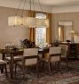 Willamette 60&quot; Linear Chandelier, Champagne Glass