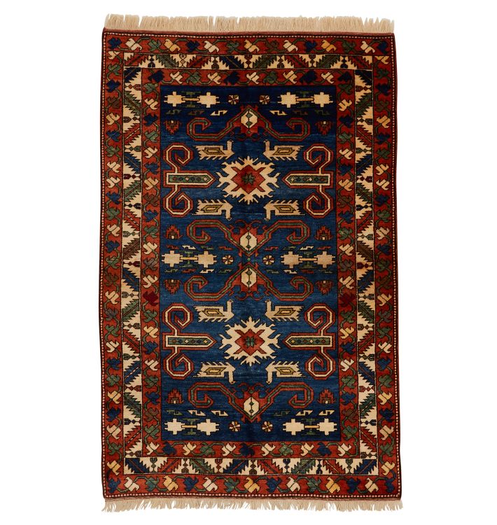Vintage Hand Knotted Turkish Rug, approx. 5' x 7'