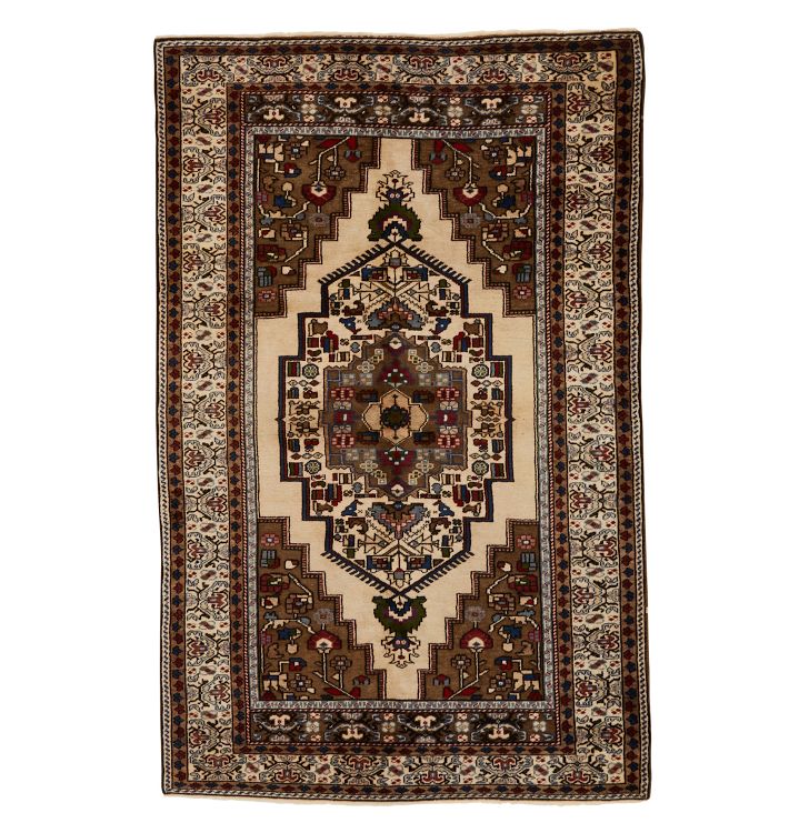 Vintage Hand Knotted Turkish Rug, approx. 5' x 8'