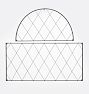 Diamond Lattice Black Iron Two Piece Trellis