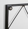 Diamond Lattice Black Iron Two Piece Trellis