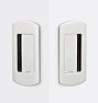 Arched Pocket Door Set, Passage - Polished Nickel