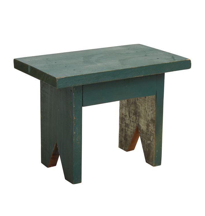 Petite Vintage Painted Footstool