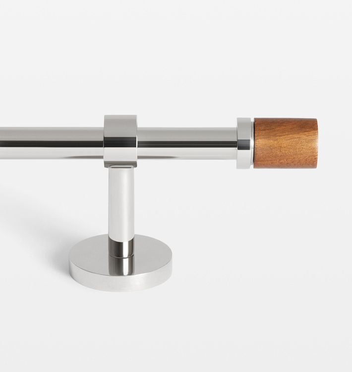 Hillcrest Adjustable Brass Drapery Rod Set | Rejuvenation