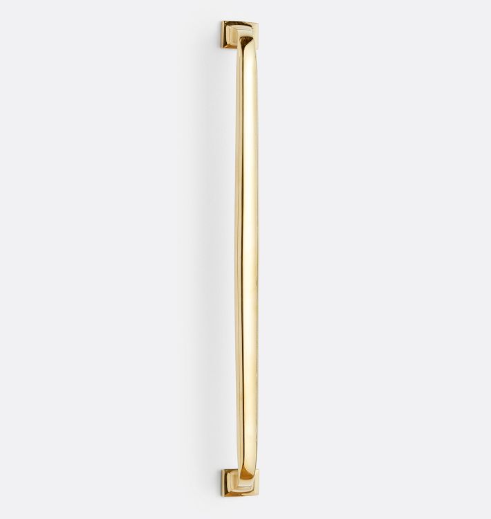 OPEN BOX: Vernon Offset Appliance Pull, 12" - Unlacquered Brass
