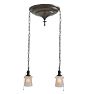 Vintage Flush Mount 2 Light Classical Revival