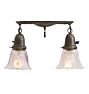 Vintage Flush Mount Classical Revival 2 Light
