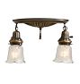 Vintage Flush Mount Classical 2 Light