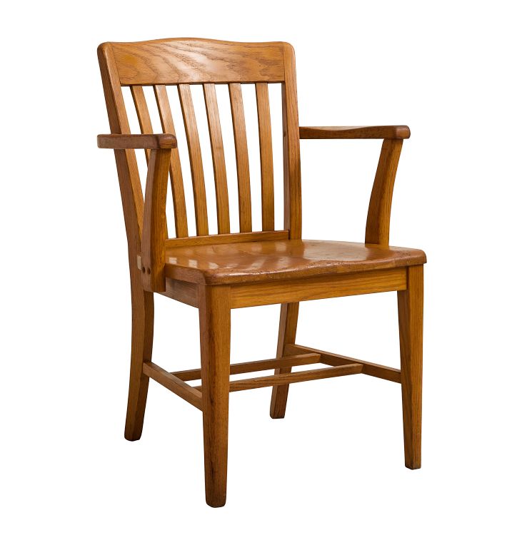 Vintage Chair Dining Oak Banker Style