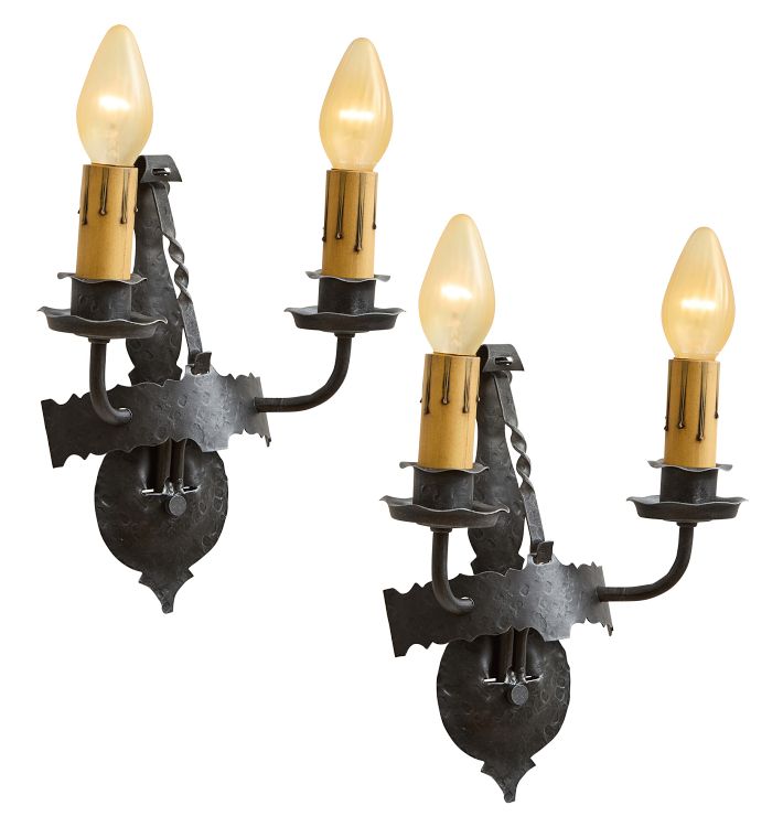 Vintage Sconce Romance Revival Double Candle