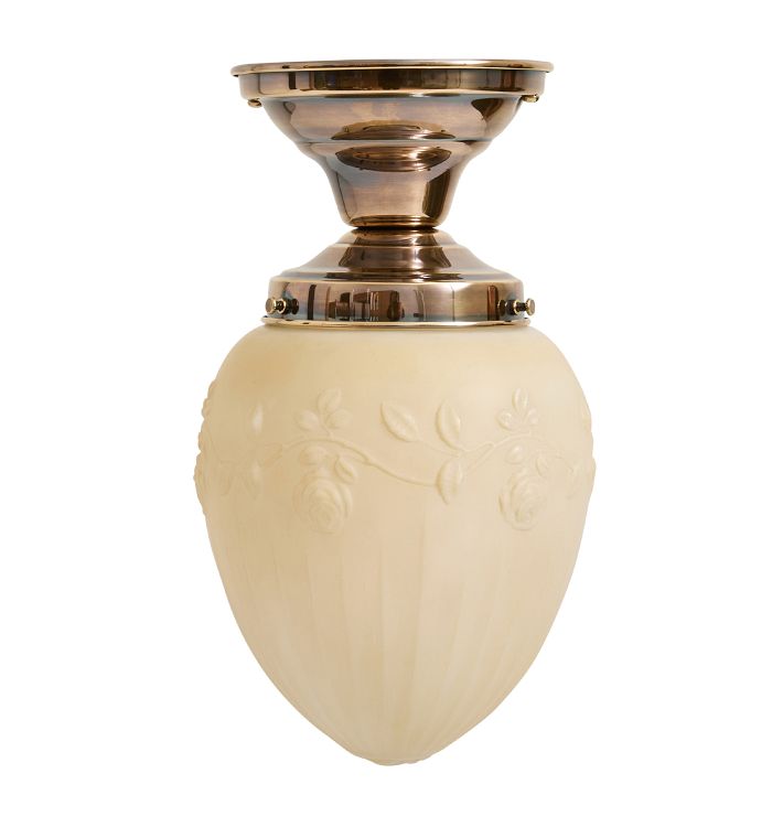 Vintage Flush Mount w/ A&V Shade