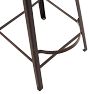 Steel Industrial Stool with Wood Seat