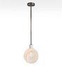 Edendale 9" Pendant, Angled Opal Glass - Burnished Antique - 30" Length