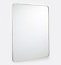 OPEN BOX: Rounded Rectangle Metal Framed Mirror, 30" x 42" - Polished Nickel