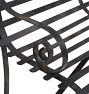 Vintage 42&quot; Strap Iron Bench