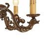Antique 6-Light Cast Bronze Classical Revival Chandelier with Eagle and Dragon Motifs