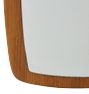 Mid-Century Veneered Wall Mirror