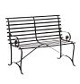 Vintage 42" Strap Iron Bench