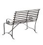 Vintage 42&quot; Strap Iron Bench