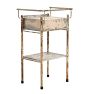 Vintage Industrial Steel Single-Drawer Medical Cabinet