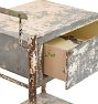 Vintage Industrial Steel Single-Drawer Medical Cabinet