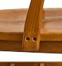 Vintage Traditional Banker Style Oak Dining Chair