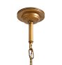 Vintage Art Deco 5-Arm Cup Shade Dimpled Texture Chandelier