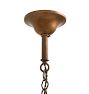 Vintage Classical Revival 5-Light Bare-Bulb Bronze Chandelier