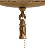 Vintage Classical Revival 2-Light Bare-Bulb Flush Mount