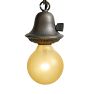 Vintage Classical Revival 2-Light Bare-Bulb Flush Mount with Bell Fitters