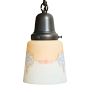 Vintage Classical Revival 3-Light Flush Mount with Ornately Painted Cup Shades