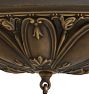 Vintage Classical Revival 2-Light Loop-to-Loop Flush Mount