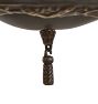 Vintage Classical Revival 2-Light Flush Mount with Etched Glass Shades