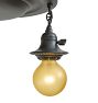 Vintage Classical Revival 3-Light Loop-to-Loop Bare-Bulb Flush Mount