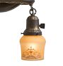 Vintage Classical Revival 2-Light Loop-to-Loop Flush Mount with Painted Shades