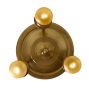 Vintage Traditional 3-Light Bare-Bulb Flush Mount