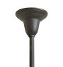 Vintage Traditional Dark Bronze Flush Mount with Shade