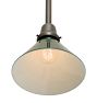 Vintage Traditional Pendant with Green Down Shade