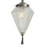 Rose City Pendant with Vintage Etched Glass Shade