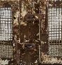 Vintage Industrial Wire Mesh Locking Cabinet
