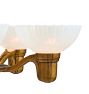 Vintage Art Deco 5-Light Cup Shade Chandelier