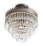 Vintage Classical Revival 4-Tier Fleur-de-Lis Crystal Chandelier