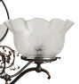 Vintage Victorian 6-Arm Converted Gas to lectric Ornate Chandelier
