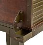 Vintage Industrial Folding Roll Top Toledo Steel Desk