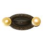 Vintage Classical Revival 2-Light Bare-Bulb Flush Mount with Bell Fitters