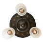 Vintage Classical Revival 3-Light Loop-to-Loop Flush Mount