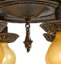 Vintage Classical Revival 4-Light Flush Mount